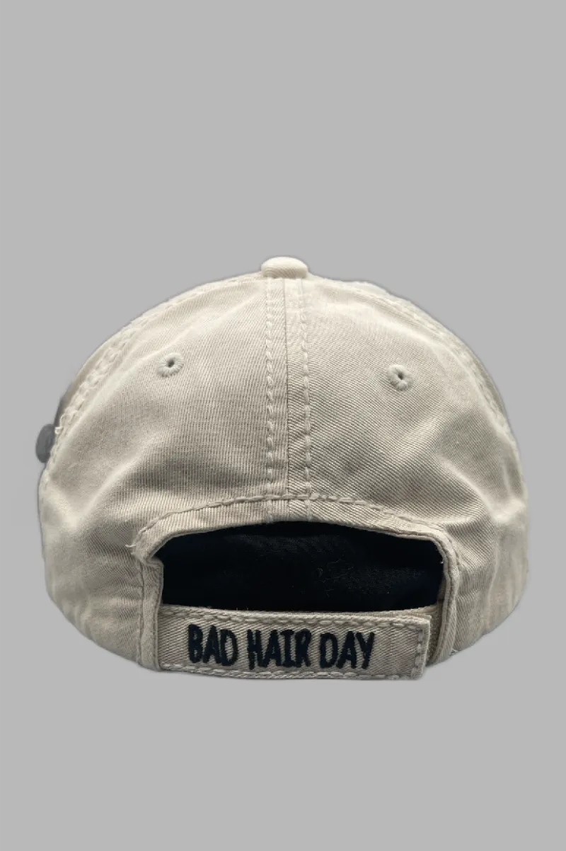 D'EVA Ladies Vintage BAD HAIR DAY Hat by Kbethos Sand Tan - Image 3