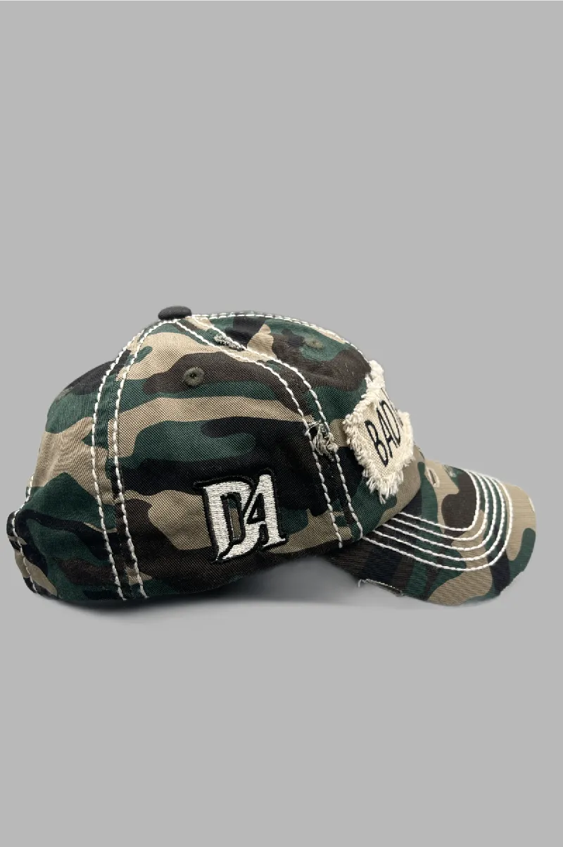 D'EVA Ladies Vintage BAD HAIR DAY Hat by Kbethos Camo - Image 2