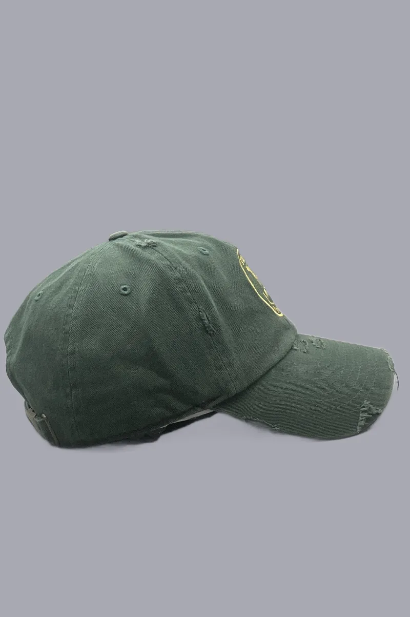 D'EVA Vintage Dad Hat by Kbethos Hunter Green - Image 2