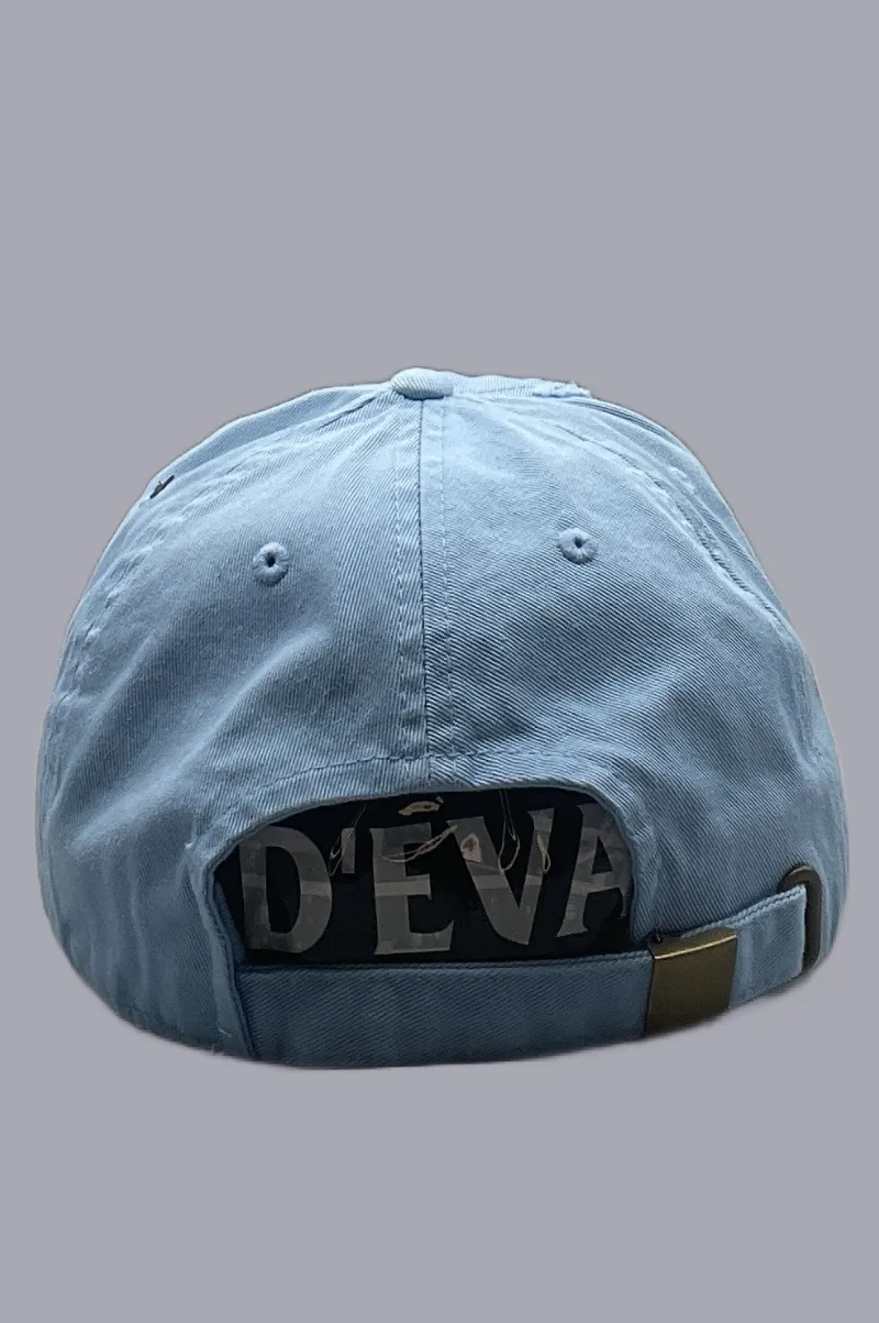 D'EVA Vintage Dad Hat with KBETHOS Sky Blue - Image 3