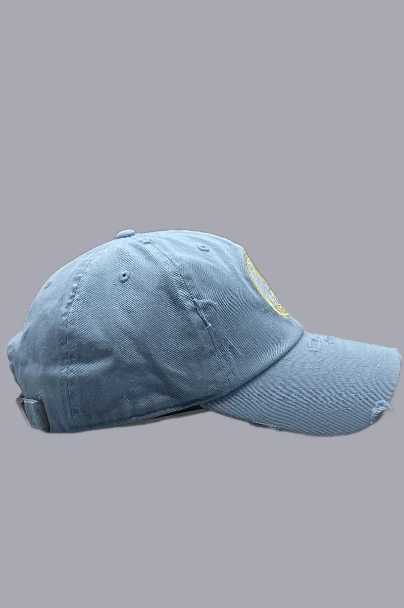 D'EVA Vintage Dad Hat with KBETHOS Sky Blue - Image 2