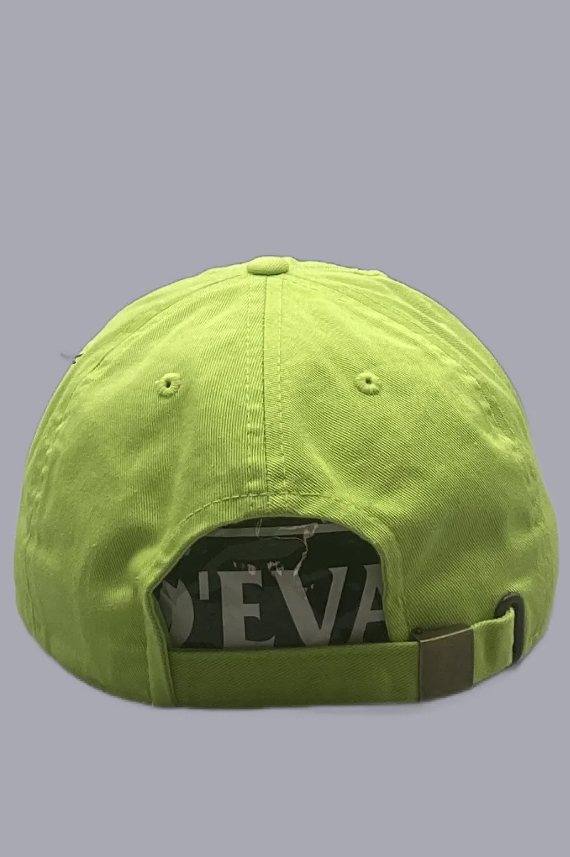 D'EVA Vintage Dad Hat with KBETHOS Lime - Image 3