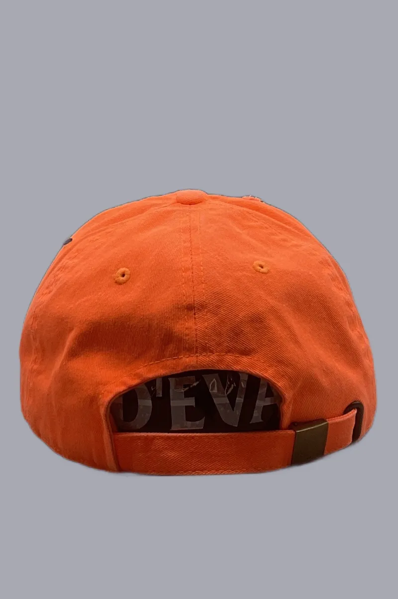 D'EVA Vintage Dad Hat by Kbethos Neon Orange - Image 3