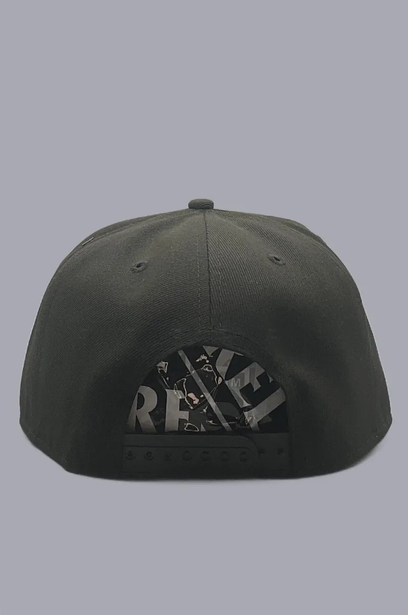 D'EVA Snap-Back with Crown by Lids - Black/Camo - Image 3