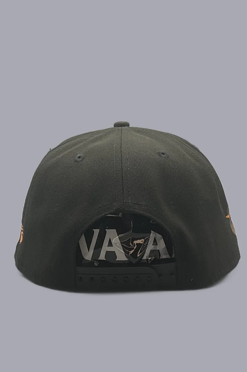 D'EVA Snap-Back with Crown by Lids - Black/Camo - Image 4