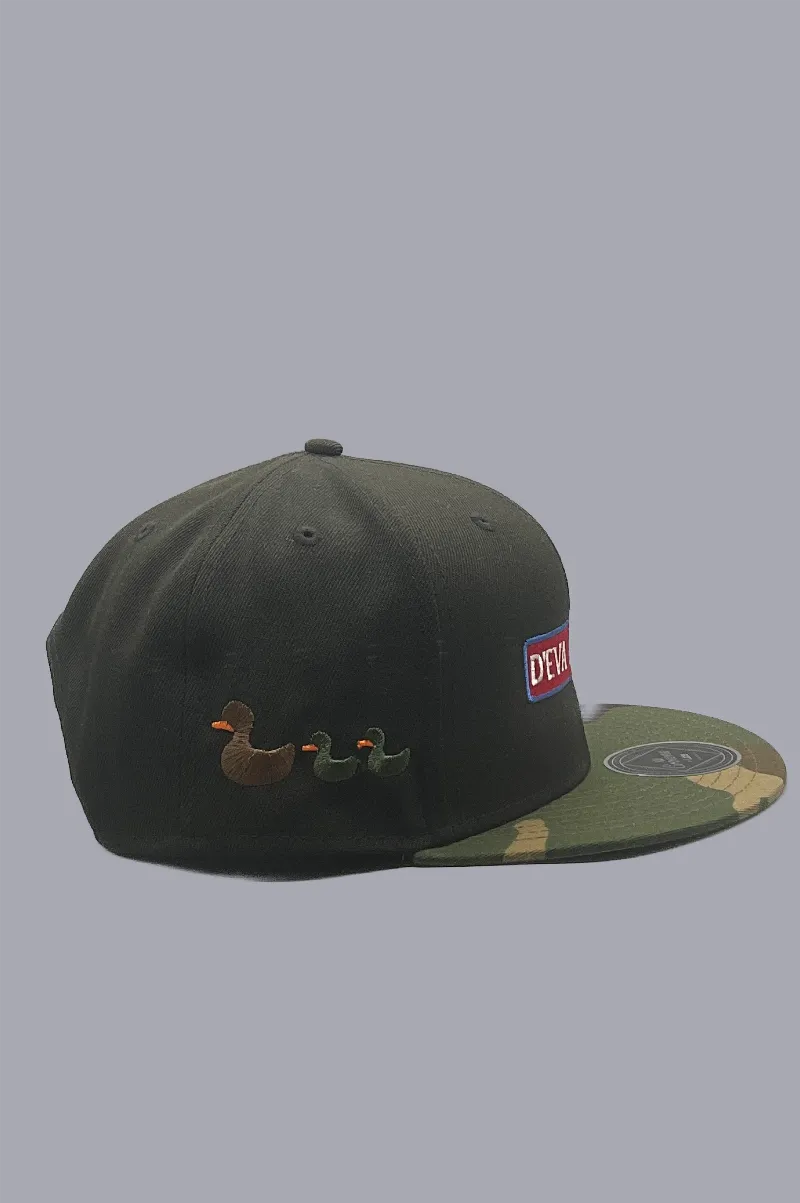 D'EVA Snap-Back with Crown by Lids - Black/Camo - Image 2