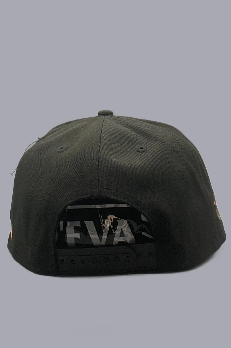 D'EVA Snap-Back with Crown by Lids - Black/Camo - Image 4