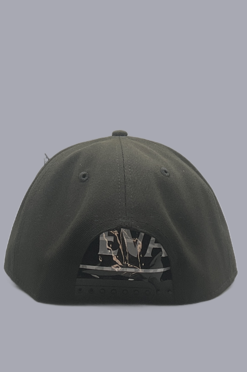 D'EVA Snap-Back with Crown by Lids - Black/Camo - Image 3