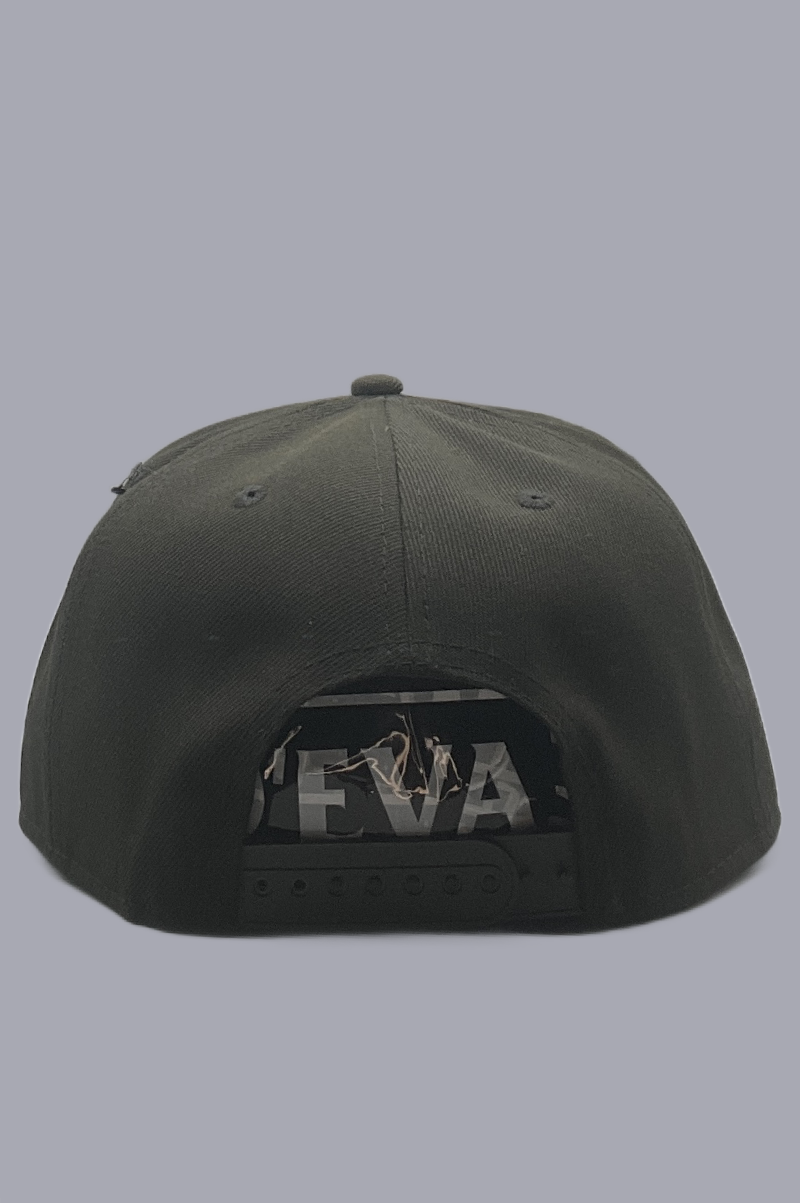 D'EVA Snap-Back with Crown by Lids - Black/Camo - Image 3